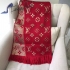 LOUIS VUITTON Wool Silk Logomania Scarf Lvs44466